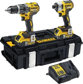 Zestaw dwóch narzędzi bezszczotkowych DeWalt 18V XR Li-Ion DCK266P2 (5035048488652)
