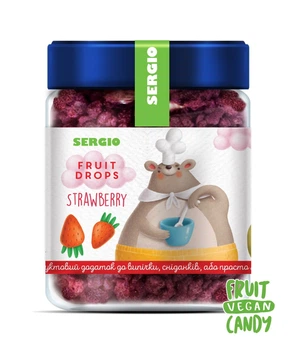 Фруктовая крошка Sergio "Клубника " 150 г