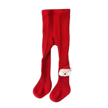 Колготи дитячі однотонні Christmas Time Зелений 80см 13015