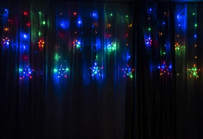 Декоративна гірлянда BERGER 2108-E-138 Multicolor 138 LED Різнокольорова 2.5 м/6 шт x 0.6 м + 6 шт x 0.8 м 8 режимів 220 В