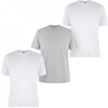 Футболка Donnay 3 Pack s White/GreyM/Wht, 4XL (56) (10098854)