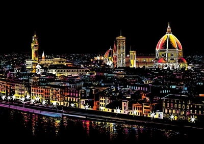 Цветная скретч картина "Florence" (Флоренция)