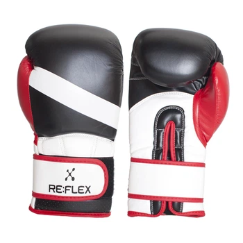 Боксерские перчатки RE:FLEX BXG-2200 PU 10 унций Черно-бело-красные (00044950)