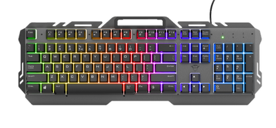 Игровая клавиатура Trust GXT 853 Esca Metal Rainbow Gaming Keyboard (23796)