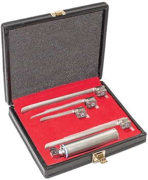 Набір класичний ларингоскопічний Surgicon Miller із середньою ручкою з 4 клинків (2000988939659)