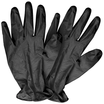 Перчатки Виниловые Неопудренные MEDIOK Черные L (1 шт)