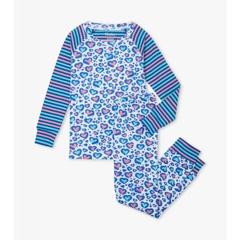 Піжама Hatley Cheetah Hearts 7A блакитний 122см (S21CHK1269)