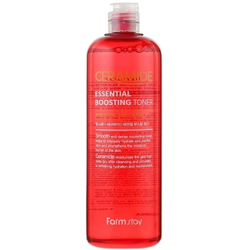 Омолоджуючий тонер для обличчя з керамідами Farmstay Ceramide Essential Boosting Toner 500 мл (8809480773068)
