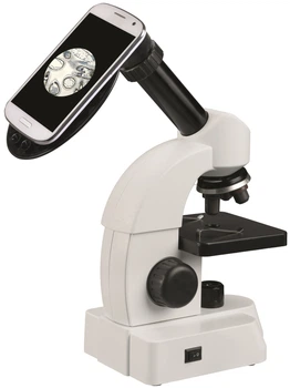 Микроскоп Bresser Junior 40x-640x с набором для опытов и адаптером для смартфона (8856000)