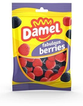 Цукерки жувальні Damel Berries ягоди, 80 г без глютену