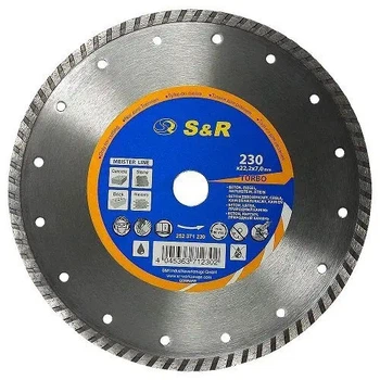 Круг алмазный отрезной S&R Meister Turbo 230x22.2 (252371230)