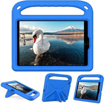 Чехол STR EVA с ручкой и подставкой треугольник Apple iPad New 2017 детский Blue
