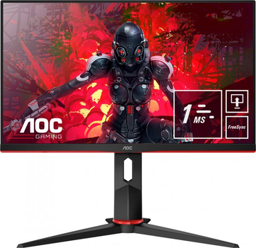 Монитор AOC C24G2U/BK Black/Red Curved (C24G2U/BK)