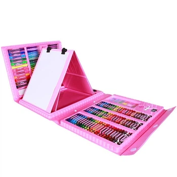 Набор для рисования 176 предметов UFT Art Set Pink с мольбертом