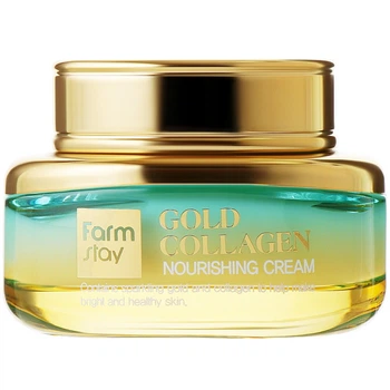 Антивозрастной питательный крем для лица с золотом и коллагеном Farmstay Gold Collagen Nourishing Cream 55 мл (8809635230491)