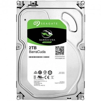 Жёсткий диск внутренний 2TB SEAGATE HDD 3.5" SATA 3.0 7200RPM BarraСuda ST2000DM008