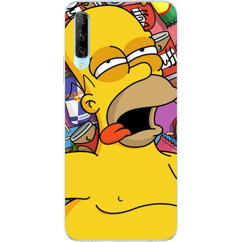 Силиконовый бампер Casemarket с изображением для Huawei P Smart Pro Симпсон