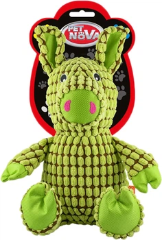 Іграшка для собак Pet Nova Фанні Свин 34 см (PLU-FUNNYPIG-GREEN) (5903031444377)