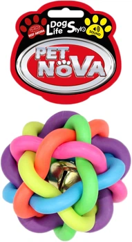 Іграшка для собак Путанка з дзвіночком Pet Nova 10.5 см (TPR-BELLBALL-XL) (5904378732004)