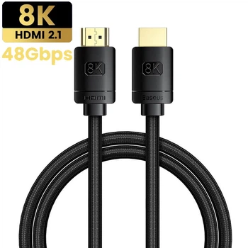 Кабель HDMI 2.1 8K BASEUS High Definition Series HDMI на HDMI Adapter Cable |1m, 8K, HDMI2.1|. Black