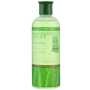 Освіжаючий тонер для обличчя з алое Farmstay Aloe Visible Difference Fresh Toner 350 мл (8809426957248)