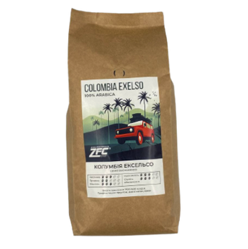 Кофе в зернах ZFC Colombia Excelso Колумбия Эксельсо моносорт 100% арабика 1кг