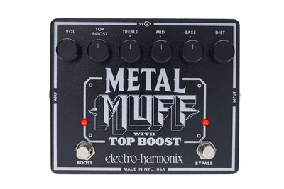 Педаль эффектов ELECTRO-HARMONIX METAL MUFF WITH TOP BOOST