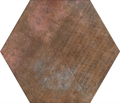 Плитка напольная ATEM Hexagon R Zuriza Base 346х400 мм Коричневая