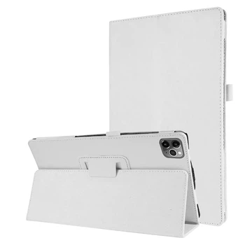 Чехол-книжка Litchi Leather Case для Apple iPad Pro 11 2018 / 2020 (Wake / Sleep) White