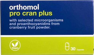Витамины и минералы Orthomol Pro Cran Plus new для профилактики мочевыводящих путей (4260022694595)