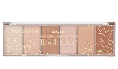 Палетка хайлайтеров и бронзеров Beach Bunny Ruby Rose Highlighter and Bronzer Palette НВ-7514