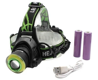 Ліхтар налобний акумуляторний Police WD-107 Cree XM-L-T6 COB від USB на 4 режими