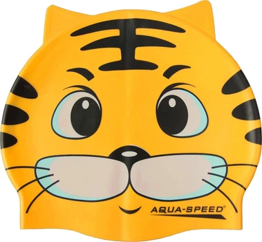 Шапка для плавания Aqua Speed ZOO CAT 5529 Желтый кот (5908217655295)