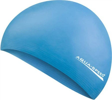 Шапка для плавания Aqua Speed SOFT LATEX 5724 Голубая (5908217657244)