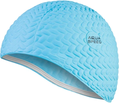 Шапка для плавания Aqua Speed BOMBASTIC TIC-TAC 5715 Светло-Голубая (5908217657152)