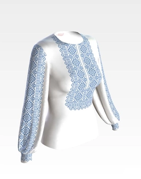 Заготовка жіночої блузки – вишиванки для вишивки бісером і нитками Барвиста Вишиванка Роса (БЖ110дБнннн)