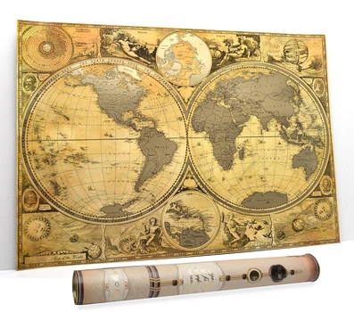 Старовинна скретч карта світу My Map Special Edition ENG 61*43 см