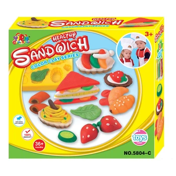 Набір пластиліну Alento Playdough Здоровий сендвіч Різнобарвний (DOHsandwich)
