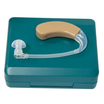 Слуховой аппарат "Axon F-998" Бежевый, заушной усилитель слуха для пожилых людей (1009063-Other)