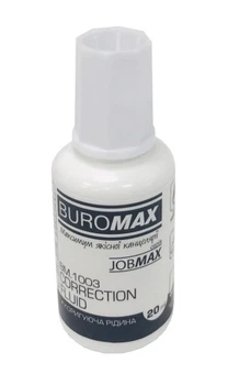 Корректирующая жидкость с кисточкой Buromax Jobmax 20 мл (BM.1003)