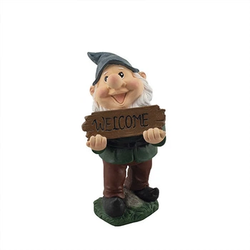 Садова фігура Decoline Гном Welcome малий (полістоун) Decoline G0124(P)