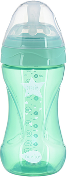 Дитяча антиколькова пляшечка для годування Nuvita Mimic Cool 250 мл Зелена (NV6032GREEN)