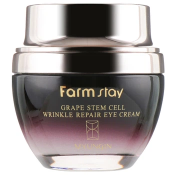 Антивіковий крем для очей з виноградом Farmstay Grape Stem Cell Wrinkle Repair Eye Cream 50 мл.