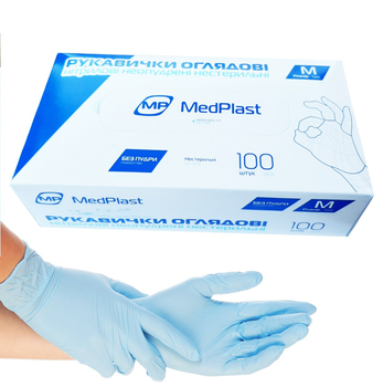 Нитриловые перчатки MedPlast S (6-7)
