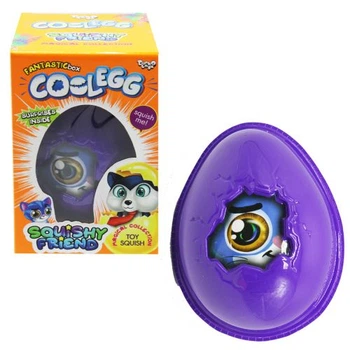 Набор для креативной творчества MIC "Cool Egg" с кинетическим песком, тестом для лепки, орбизами, стикизом, слаймом, искусственным снегом и сквишем (CE-02-01,02,03,04,05)