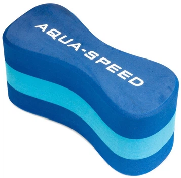 Колобашка для плавання Aqua Speed JUNIOR 3 LAYESR PULLBUOY 6778 (149-01) 20 x 8 x 10 см Синій з блакитним (5908217667786)