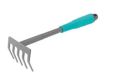 Грабли садовые MASTERTOOL 5 зубов 300×90 мм с пластиковой ручкой 14-6183