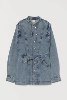 Куртка джинсовая H&M XS голубой 31038337760