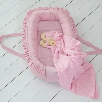 Кокон-гнездышко Baby Veres Macaroon Raspberry 80х52 см 450.23