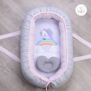Кокон-гнездышко для новорожденного Baby Veres Unicorn love 52х80 см 450.130